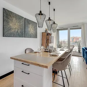 Apartment Chlebova - Riverside View Terrace, Free Parking, Gym & Kidsplay By Downtown, Gdansk