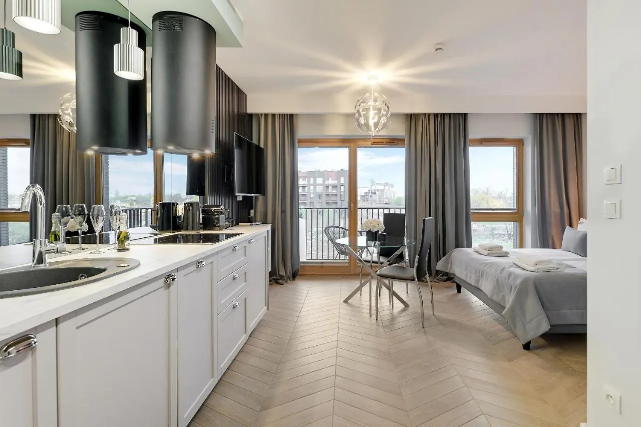Nadmotlawie Riverside - Sauna, Gym & Parking By Downtown Apartments Gdansk